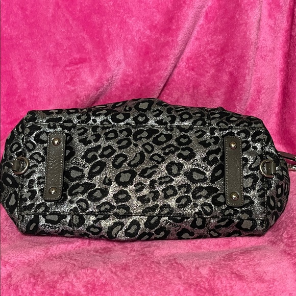 Coach Madison Ocelot Black and Gray Leopard Satchel and Wallet - Picture 6 of 16